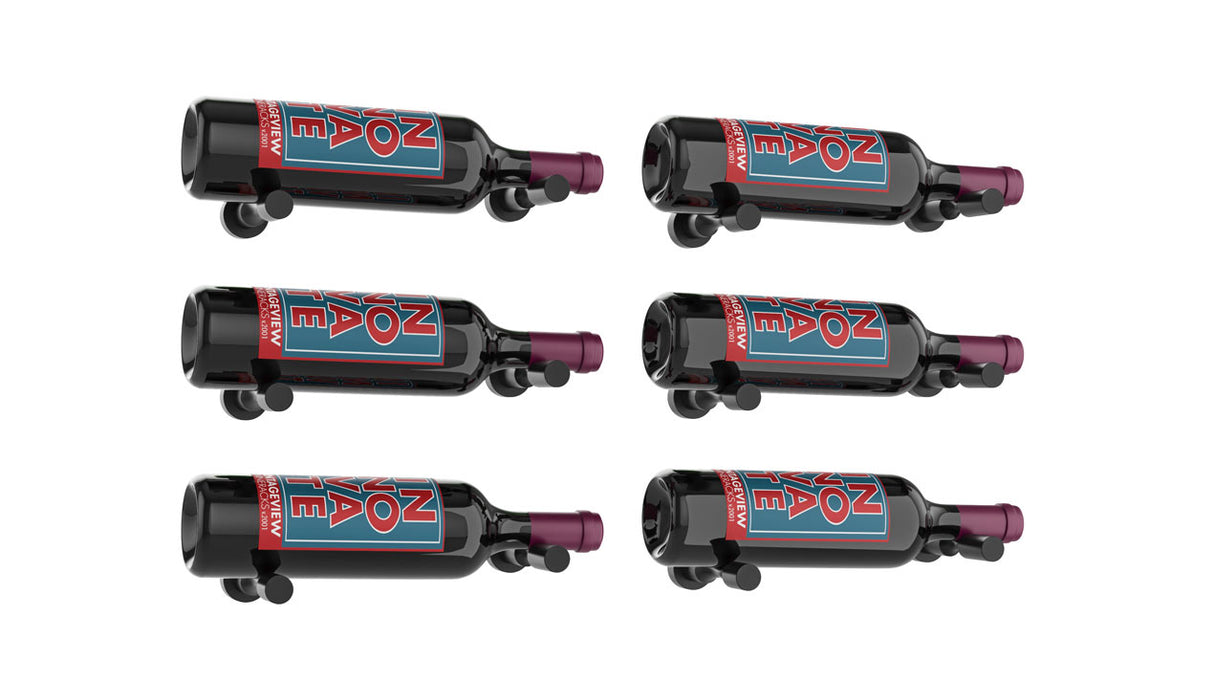 VintageView Vino Pins Designer Kit (6-bottle layout): Wall Mounted Wine Rack Display