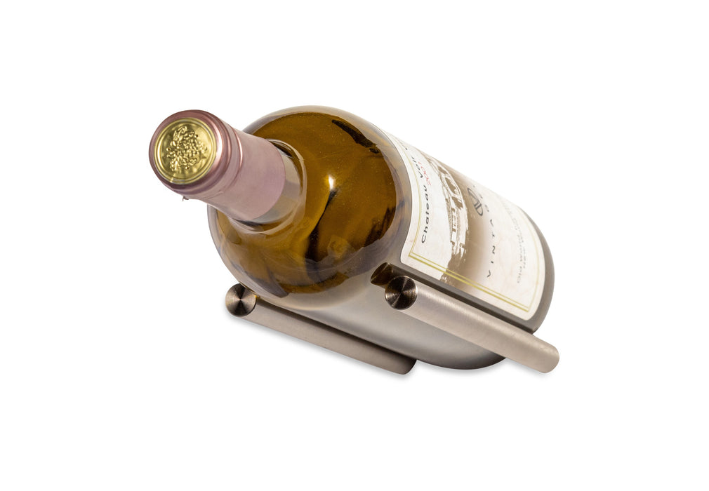 VintageView Vino Rails 1 Bottle Wall Mounted Metal Wine Rack Peg (Cork Forward)