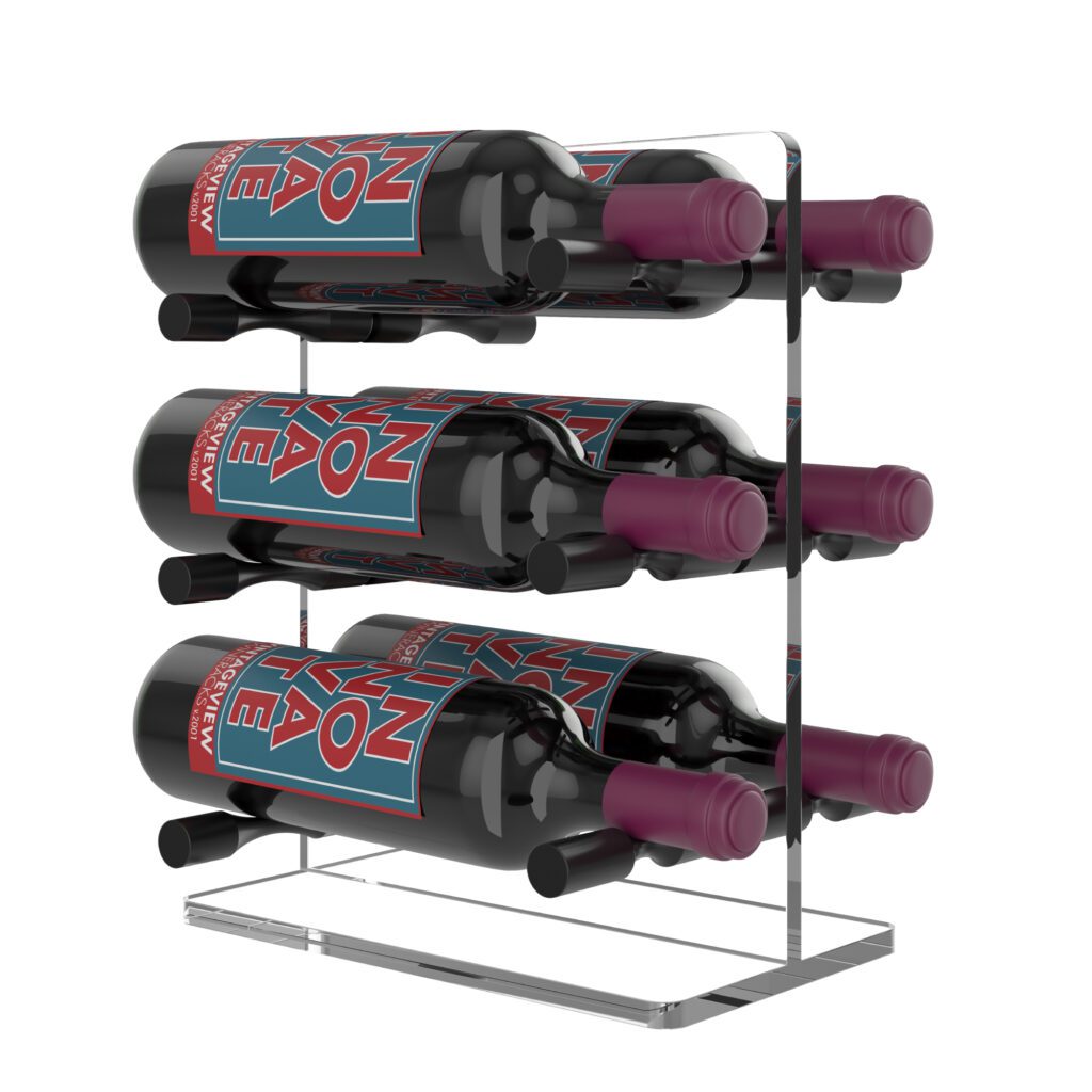 VintageView Vino Series Mini (metal and acrylic table top wine rack)