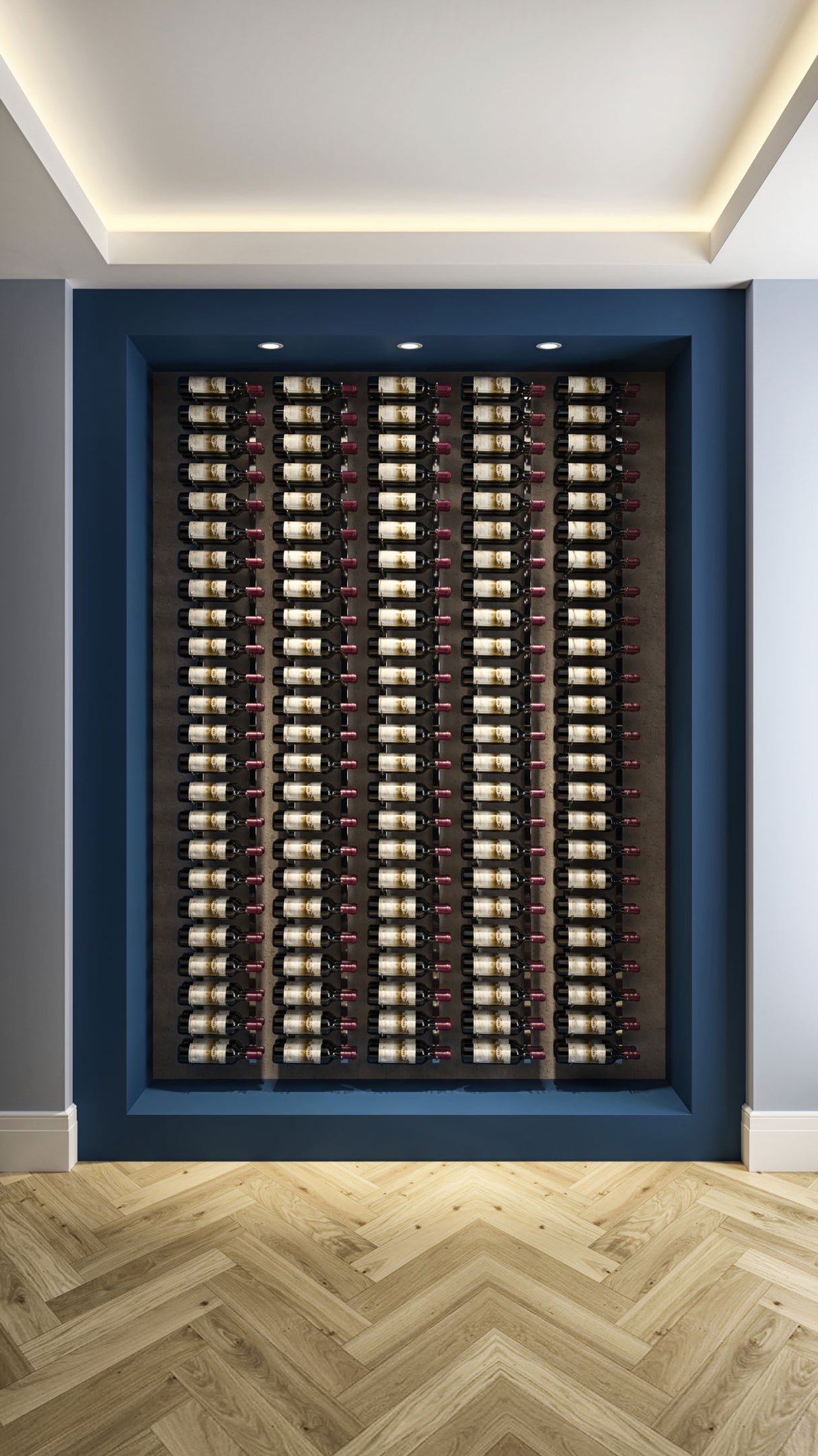 VintageView Wall Wine Rack Kit 8' (24 to 72 bottles)