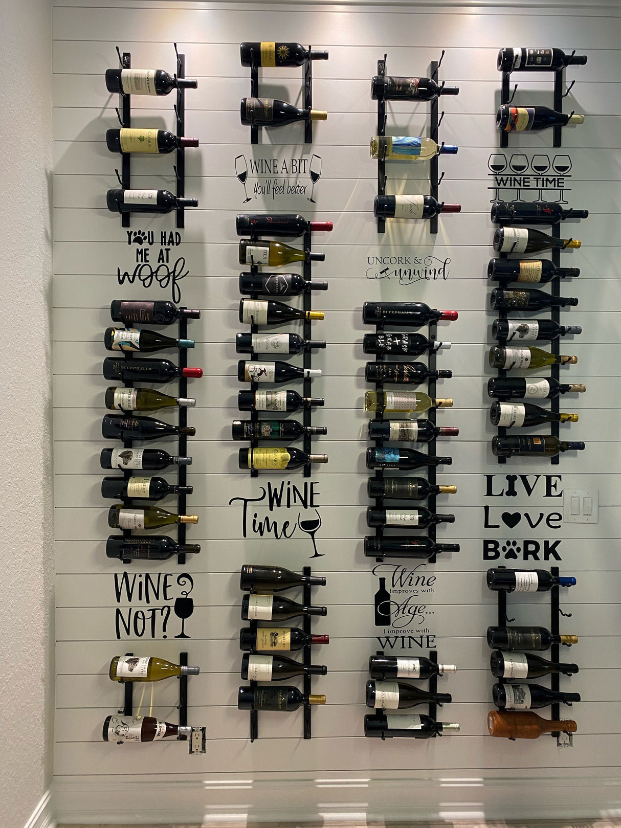 VintageView Wall Wine Racks 2' (6 to 18 bottles)