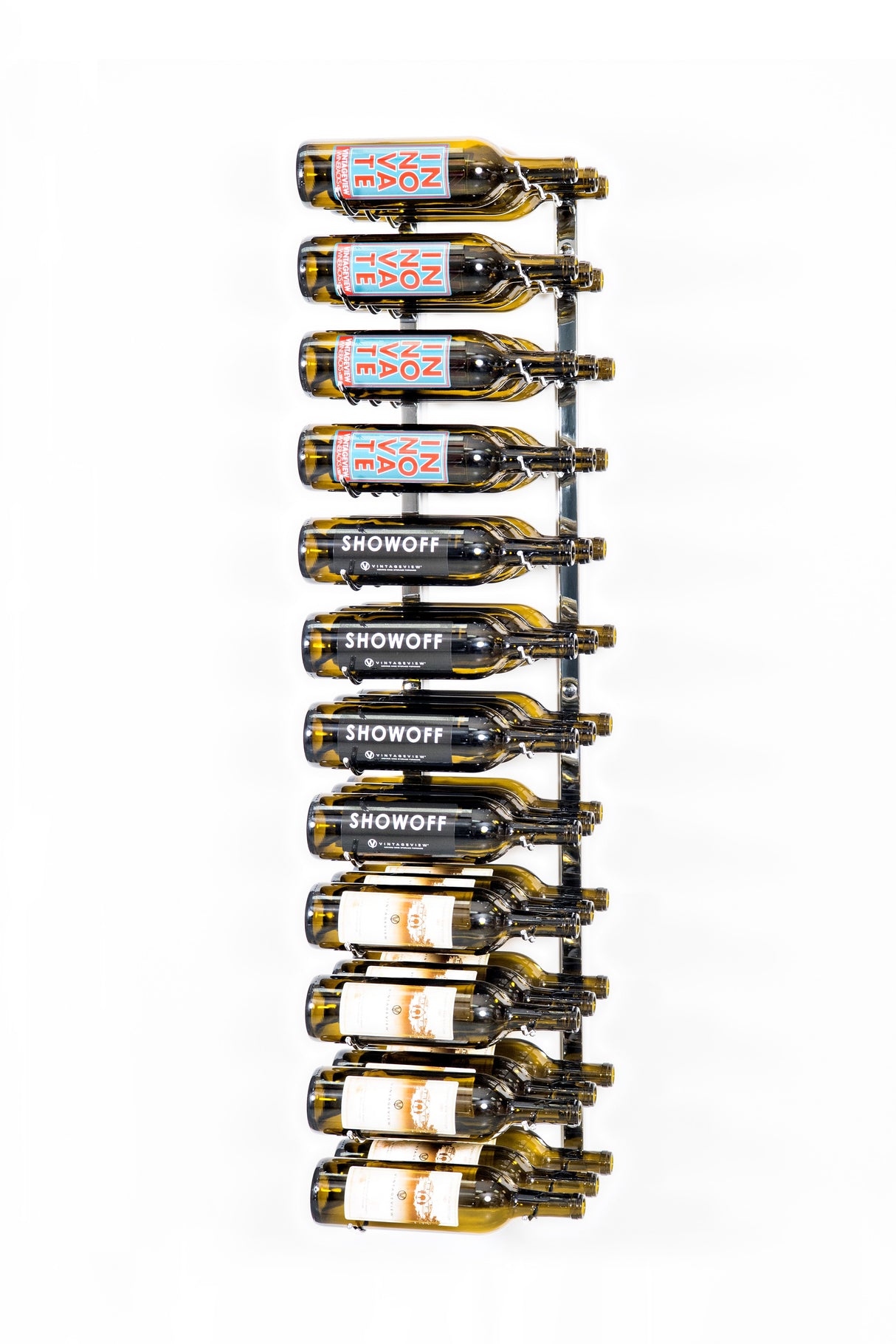 VintageView Wall Wine Racks 4' (12 to 36 bottles)