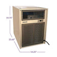 Breezaire WKL 4000 with dimensions