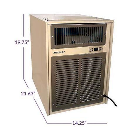 Breezaire WKL 4000 with dimensions