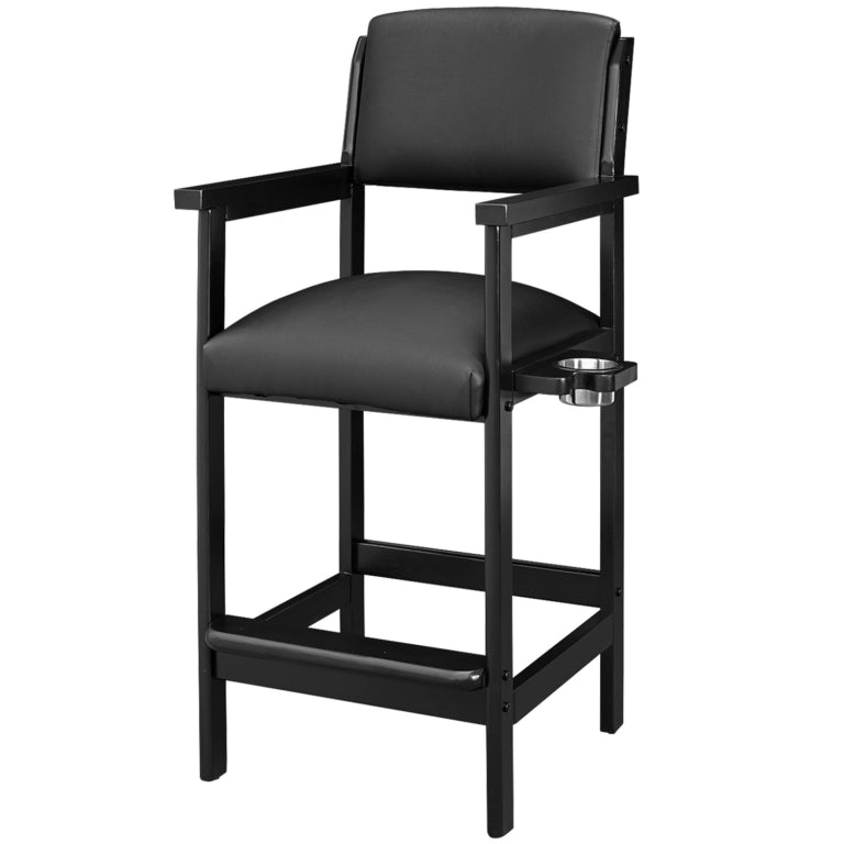 Wood Spectator Chair with a Built-In Drink Holder
