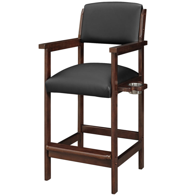 Wood Spectator Chair with a Built-In Drink Holder