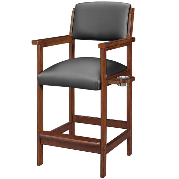 Wood Spectator Chair with a Built-In Drink Holder