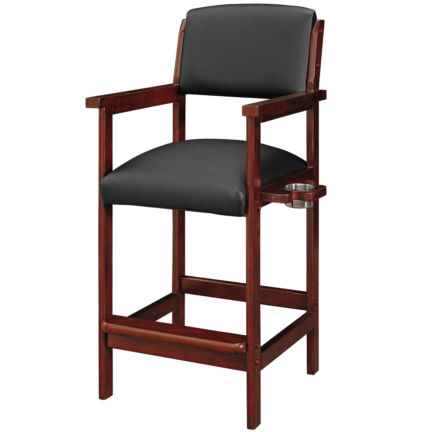 Wood Spectator Chair with a Built-In Drink Holder