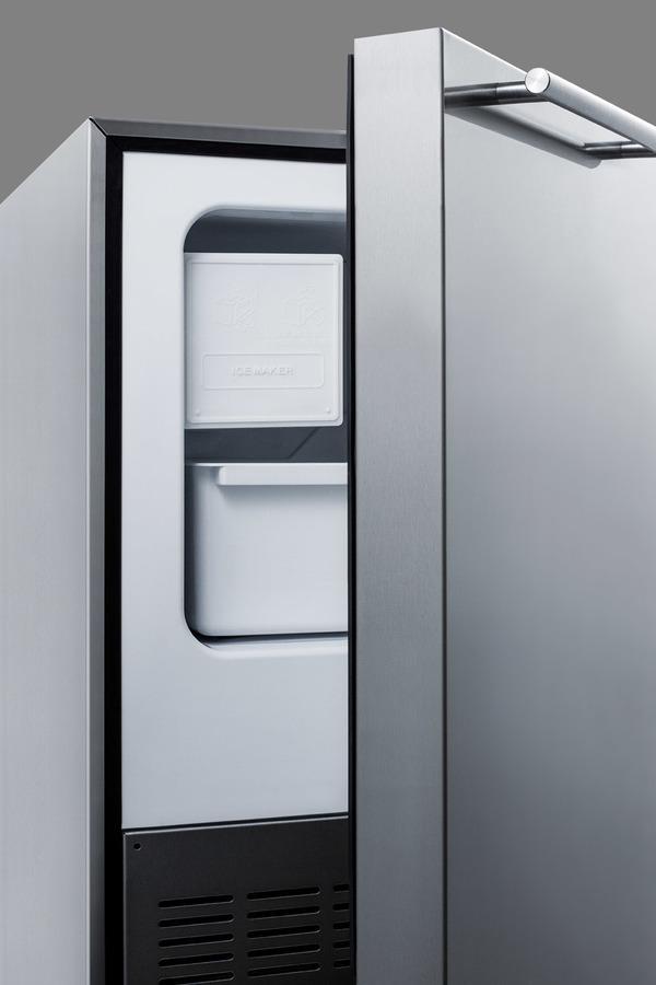 Summit 15.18" Stainless Steel Built In Ice Maker BIM25H32