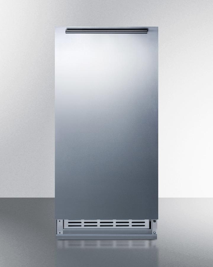 Summit 15.18" Stainless Steel Built In Luxury Ice Maker BIM25H34