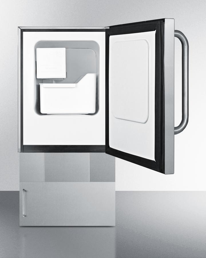 Summit 15.3" Indoor/Outdoor Built In Ice Maker BIM24OSBase32
