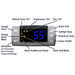 CellarPro 8200VSx Self-Contained Cooling Unit controller close up with legend