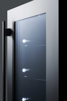 Summit 18" Wide Built-In Beverage Center (Stainless Door with Black Cabinet)