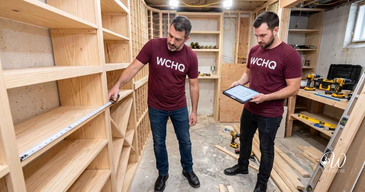 How Big Should Your Home Wine Cellar Be - wine cellar builders measuring the size