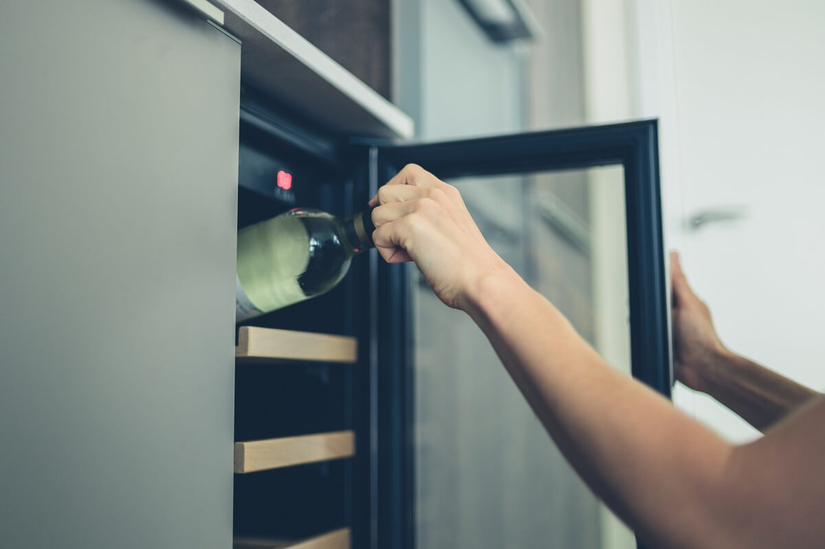 How to DIY a Wine Fridge into your Home Décor