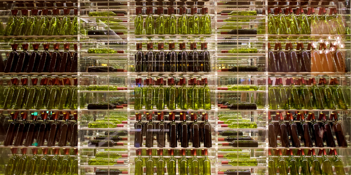 Glass wine cellar ideas