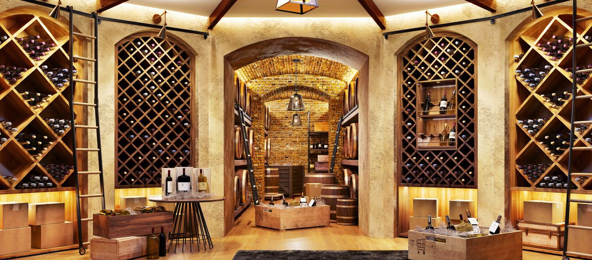 Gorgeous wine cellar
