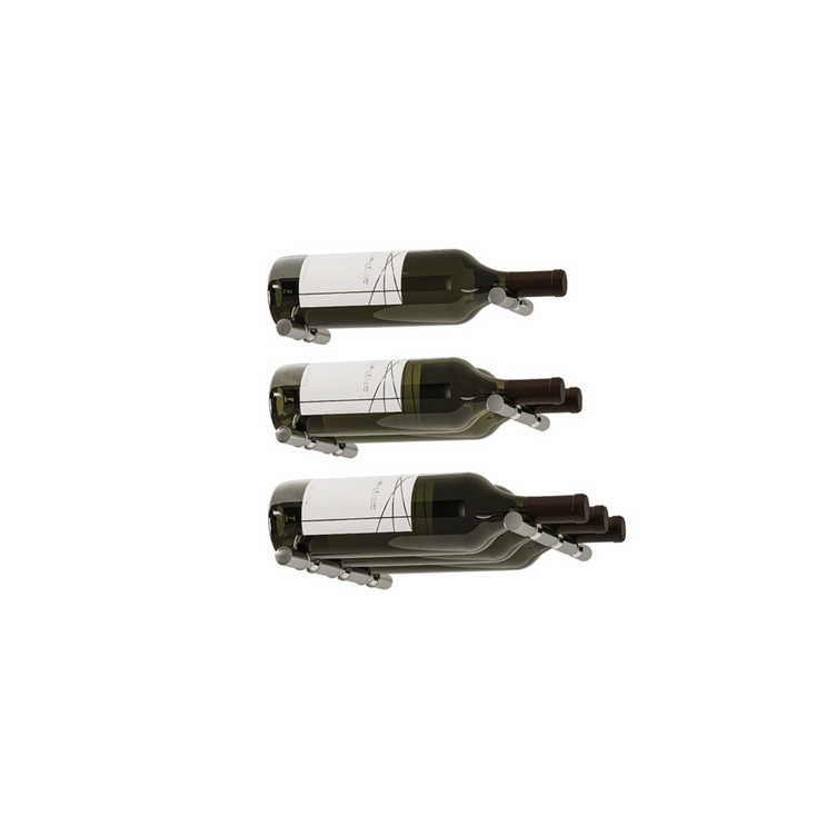 Beautiful wall mounted cable wine rack from Buoyant Wine Storage
