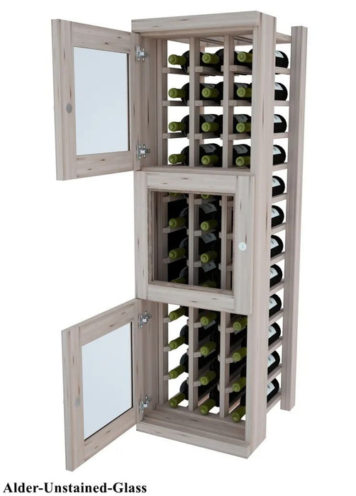 Vinostor Wine Lockers – 3 Locking Bins - 51-5/8"" Tall - Individual Bottles