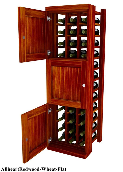 Vinostor Wine Lockers – 3 Locking Bins - 51-5/8"" Tall - Individual Bottles