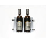 Blue Grouse 2 Bottle Glass Cradle with Clips for Float Wine Display System