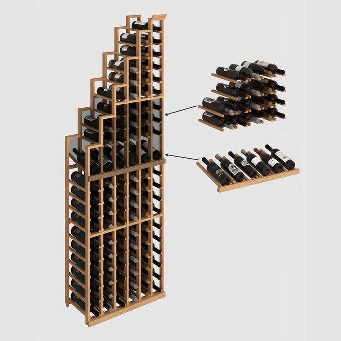 95-Bottle Cascade Left – Elite Kit Rack 85″H x 27″W