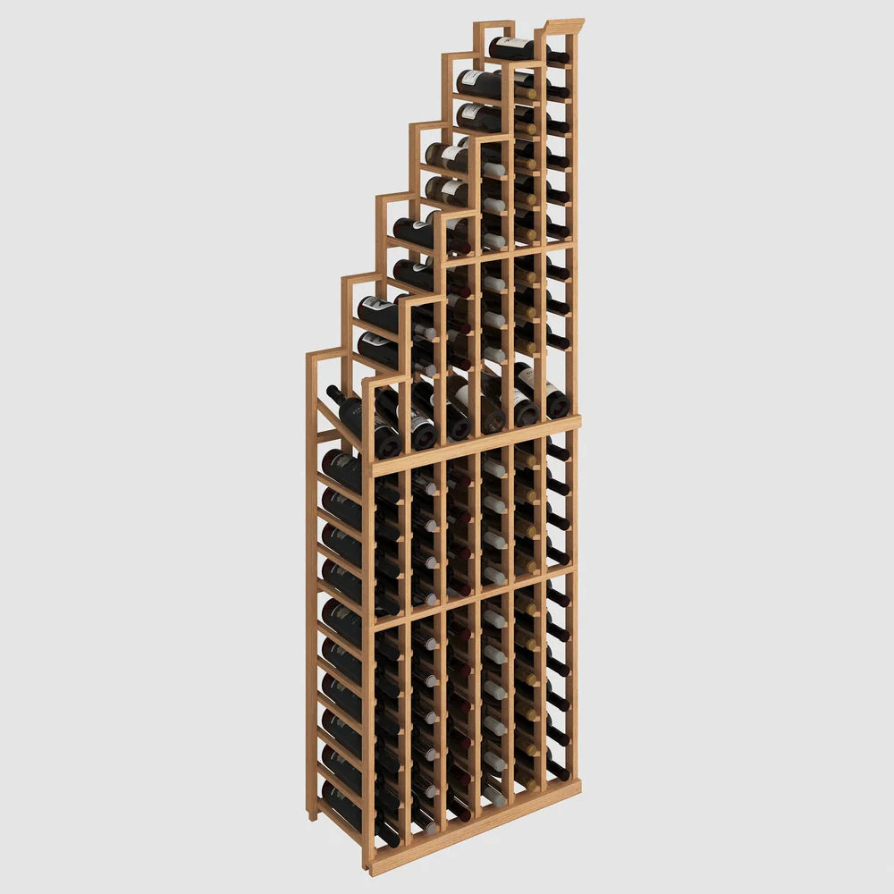 95-Bottle Cascade Left – Elite Kit Rack 85″H x 27″W – Wine Cellar HQ