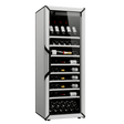 Goguette Wine Fridge Large Unit 150 Bottles White Side View with Presentation Row
