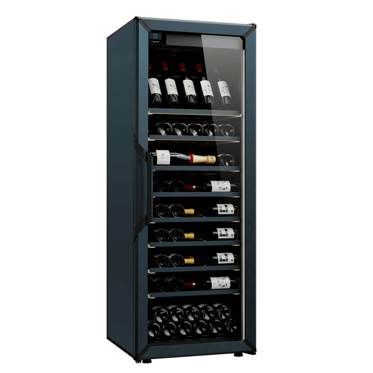 Goguette Wine Fridge Large Unit 150 Bottles blue with Display Row