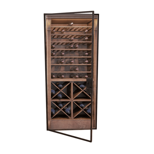 Glass Enclosed Wine Cellar Bronze Door WineCellarHQ