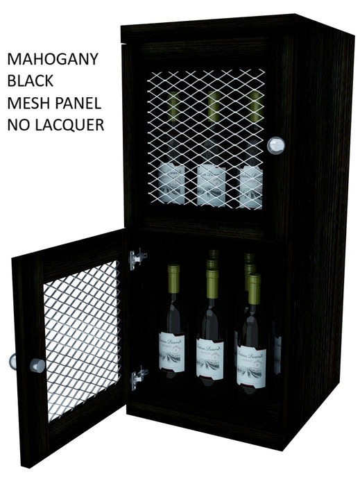 Vinostor Wine Lockers – 2 Locking Bins - 35-5/8″ Tall - Single Shelf Solid Sides