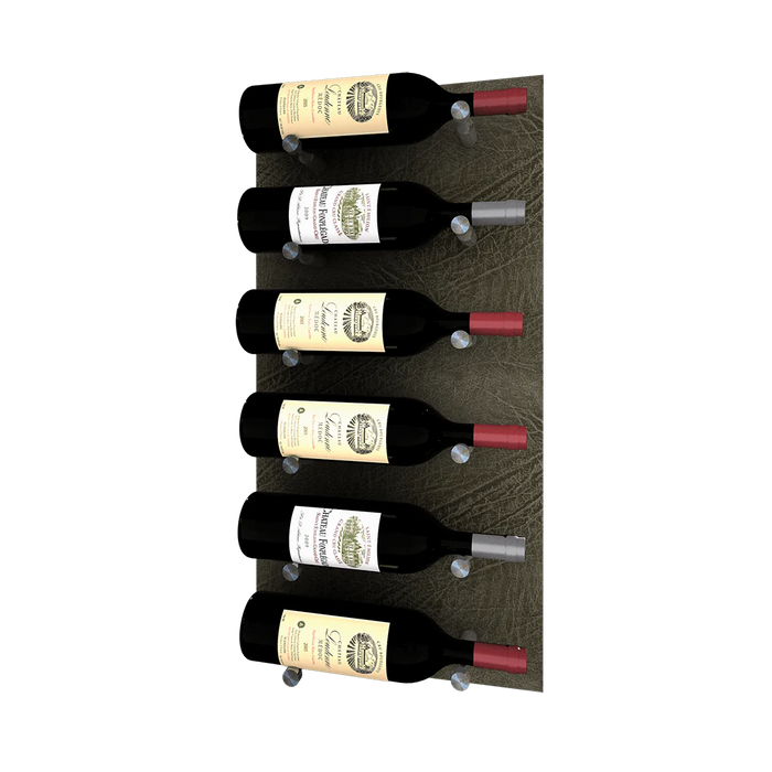 Kessick Wine as Art 14" x 28" Vertical Leather Panel Wine Rack