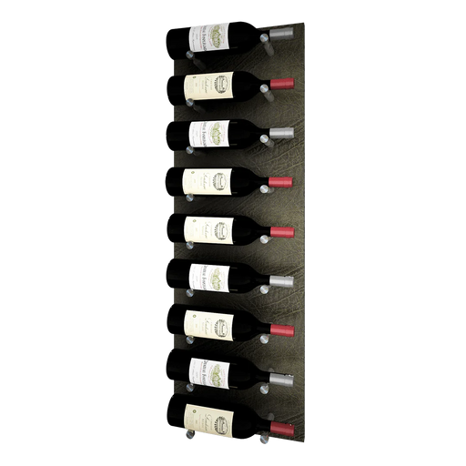 Kessick Wine as Art 14" x 42" Vertical Leather Panel Wine Rack