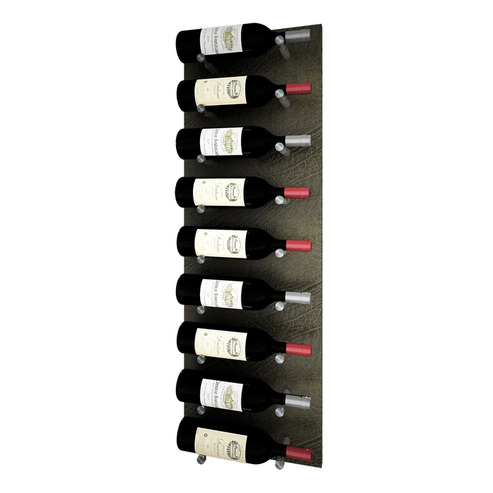 Kessick Wine as Art 14" x 42" Vertical Leather Panel Wine Rack