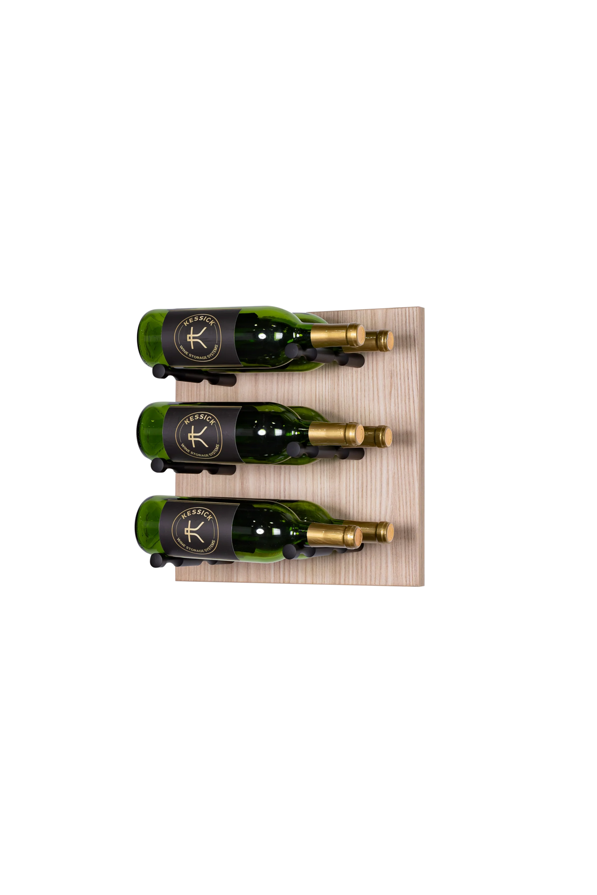 Kessick Wine as Art 14" x 14" Label Forward Textured Panel Wine Rack