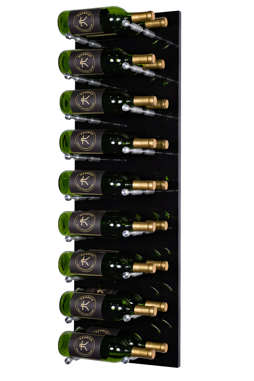Kessick Wine as Art 14" x 42" Vertical High Gloss Panel Wine Rack