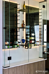 Kessick Wine as Art 14" x 42" Vertical High Gloss Panel Wine Rack