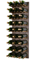 Kessick Wine as Art 14" x 42" Vertical Leather Panel Wine Rack
