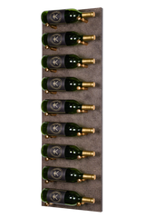 Kessick Wine as Art 14" x 42" Vertical Leather Panel Wine Rack