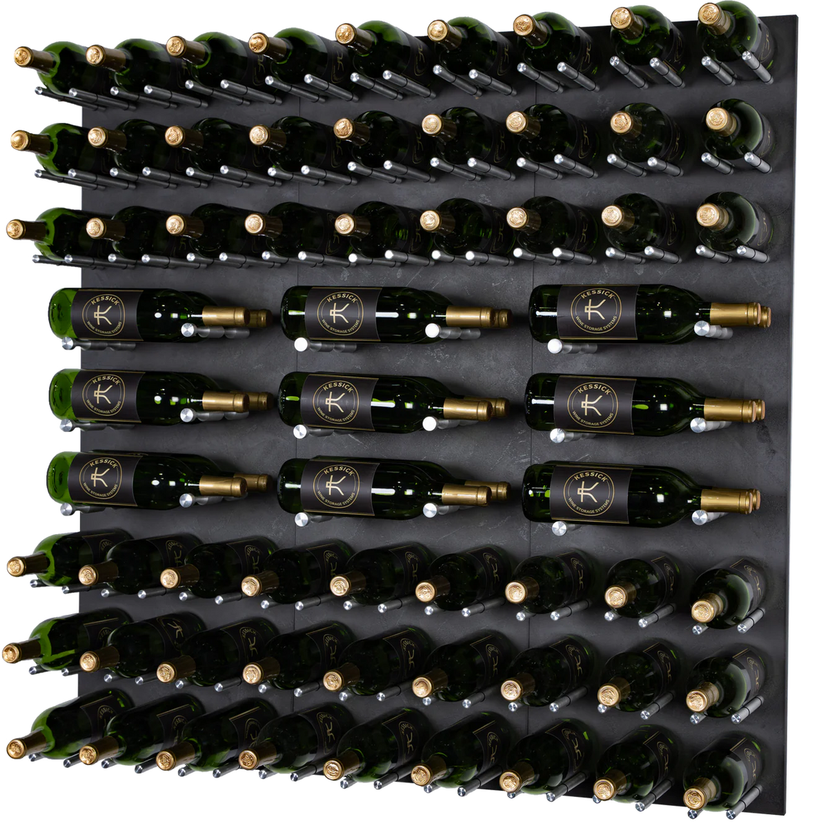 Kessick Wine As Art Castle Rock Wine Wall | 72-Bottle Mixed Display ...