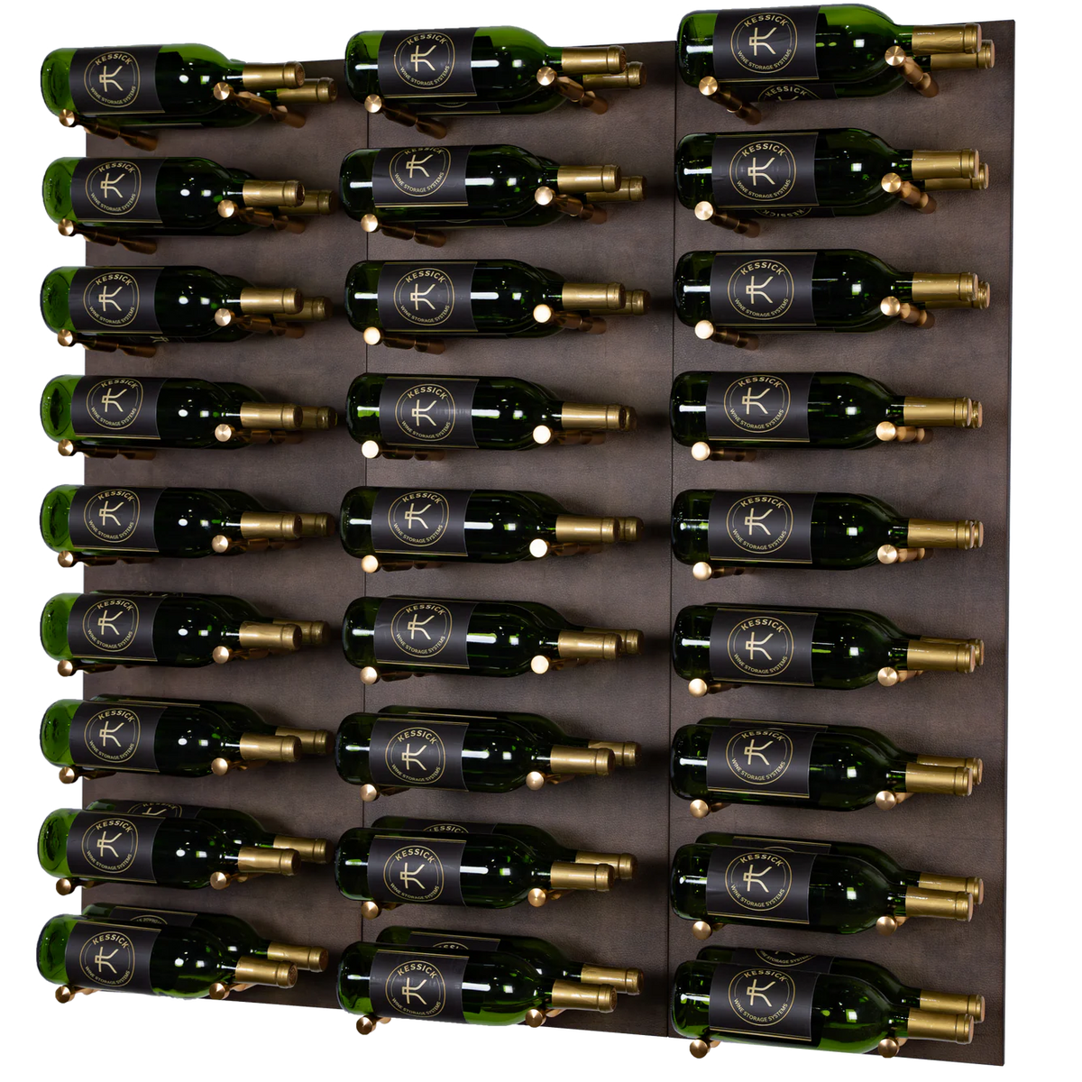 Kessick Wine As Art Southampton Wine Wall | 54-Bottle Label Forward ...