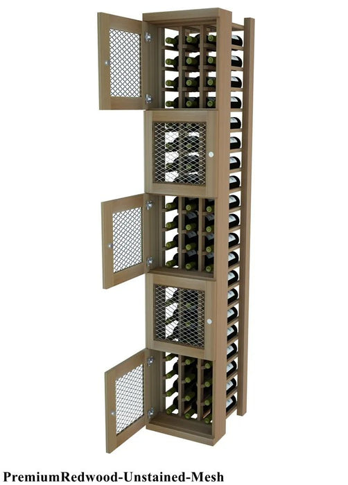 Vinostor Wine Lockers – 5 Locking Bins - 83-5/8″ Tall - Individual Bottles