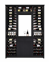 Kessick Tower Series 188-Bottle Hardwood Wine Cabinet