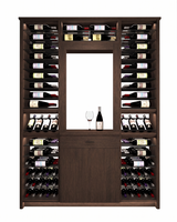Kessick Tower Series 188-Bottle Hardwood Wine Cabinet