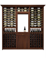 Kessick Tower Series 276-Bottle Hardwood Wine Cabinet