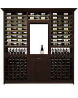 Kessick Tower Series 276-Bottle Hardwood Wine Cabinet