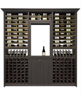 Kessick Tower Series 276-Bottle Hardwood Wine Cabinet