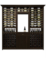 Kessick Tower Series 276-Bottle Hardwood Wine Cabinet