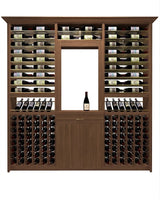 Kessick Tower Series 276-Bottle Hardwood Wine Cabinet