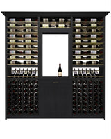 Kessick Tower Series 276-Bottle Hardwood Wine Cabinet